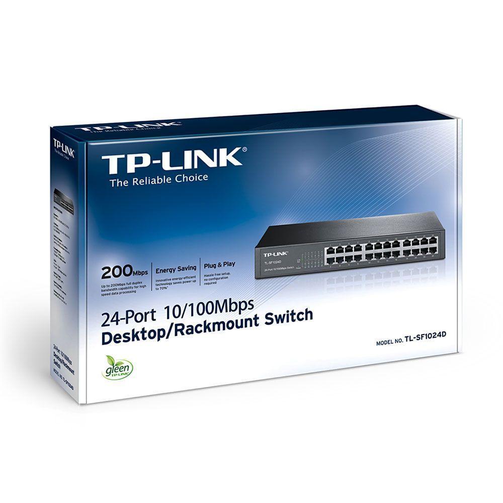 Switch 24 Portas Tp-Link Tl-Sf1024D 10/100 Mbps - 2