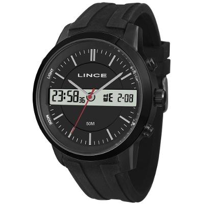 Relógio Lince Masculino Ref: Map4489l P1px Anadigi Black