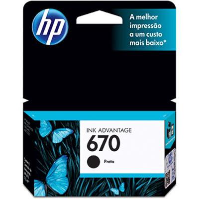 Cartucho 670 Preto Cz113ab Hp