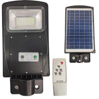 Luminária Solar Poste 60w Led Controle E Sensor De Movimento - 1