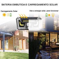 Luminaria Solar Sensor Bionico Movimento Spot Externo Lampad - 9