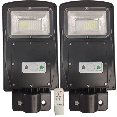 Luminaria Solar Poste 60w Led 2 Und Sensor De Movimento