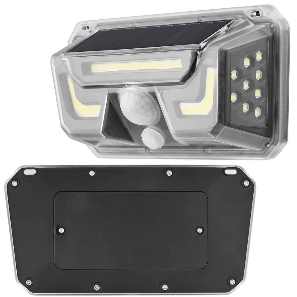 Luminaria Solar Sensor Proximidade Spot Led Branco Frio Ilum - 1