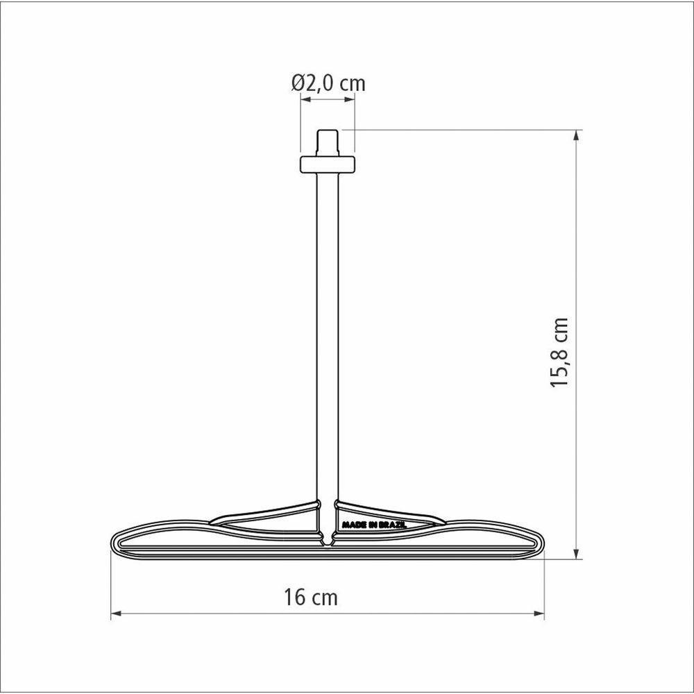 Haste Para Pipoqueira Tramontina Em Zitel 20 Cm - Para Pipoqueiras Tampa Aluminio Tramontina - 2