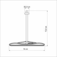 Haste Para Pipoqueira Tramontina Em Zitel 20 Cm - Para Pipoqueiras Tampa Aluminio Tramontina - 2