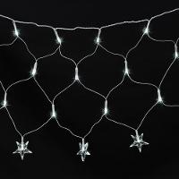 Cordão Luminoso Leds Taschibra Rede Estrela 3m 100 Led 110v 6500k Luz Fria - 1