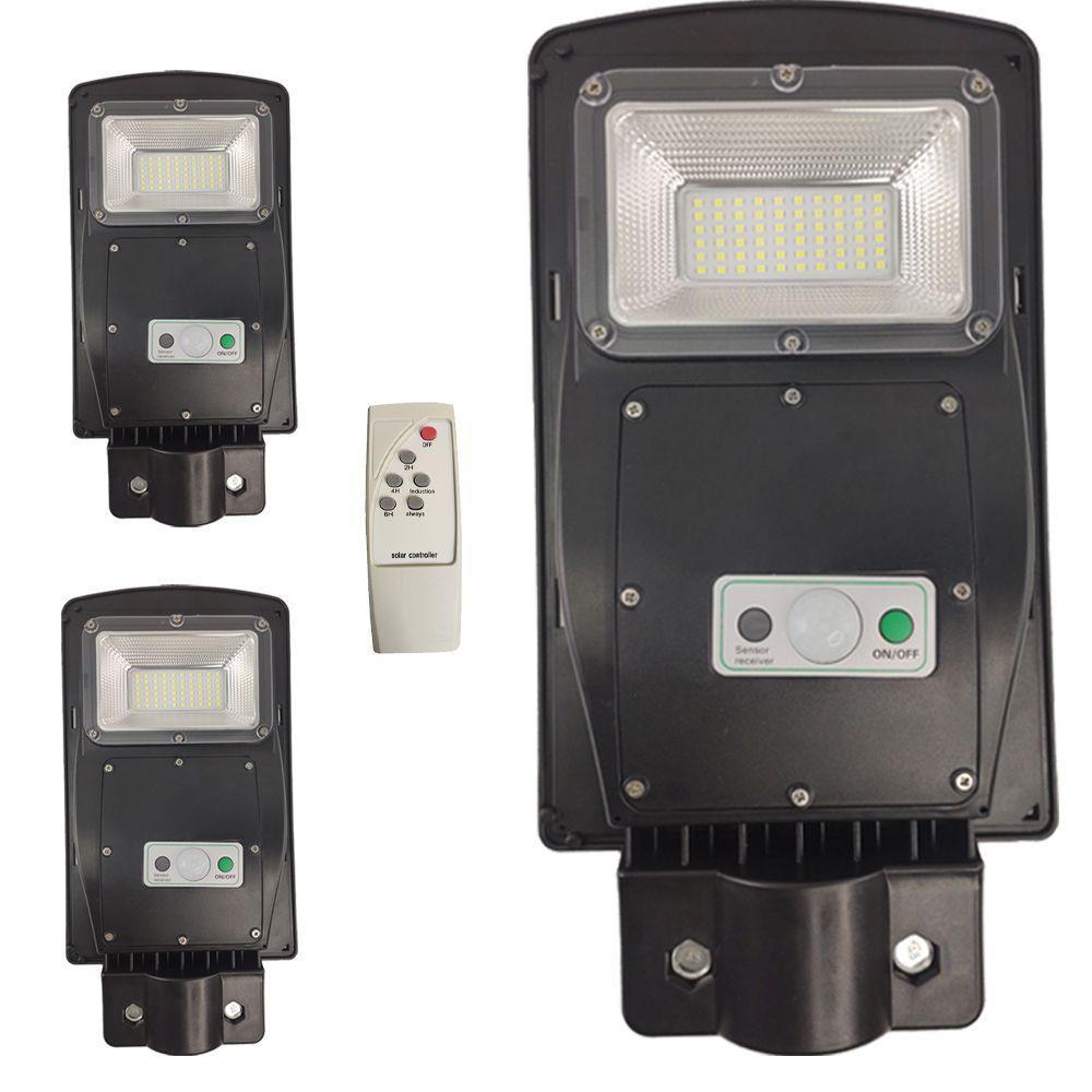 Luminaria Solar 60w 3Un Sensor De Movimento Controle Led - 1