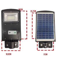 Luminaria Solar 60w 3Un Sensor De Movimento Controle Led - 4
