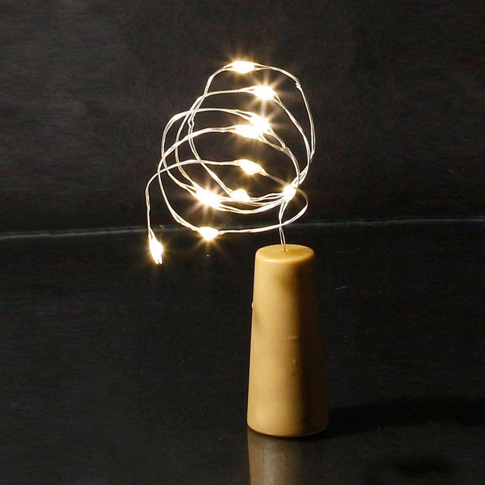 Cordão Natalino Rolha Luminoso 10 Led 50cm A Pilha Taschibra - 1