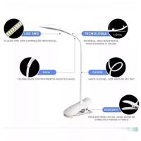 Luminaria De Mesa Led Touch Articulavel Para Escritorio Leitura Com 3 Niveis De Luz Com Clip Garra - 3