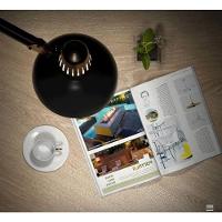 Luminária De Mesa Bravalumi Pixar Stylish Articulável E27 Bivolt Preto - 5