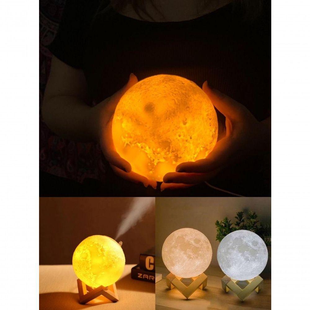 Luminária Umidificador Lua Cheia 3d - 1