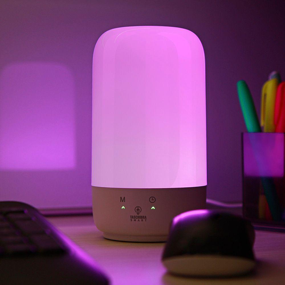 Luminária De Mesa Taschibra Smart Wi-fi Inteligente Pill 6w Rgb Bivolt - 3