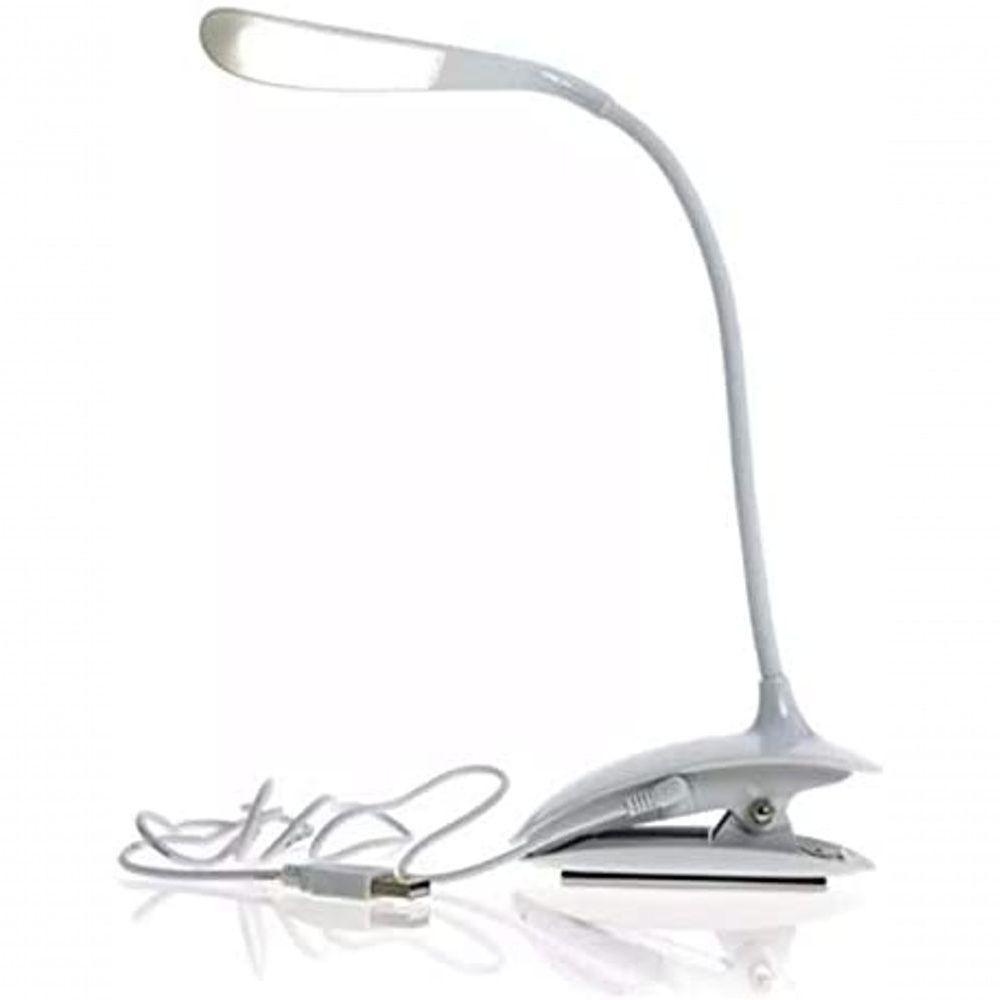 Luminária De Mesa Touch De Led Nsbao Com Presilha Cabo Usb Garra - 1