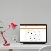 Luminária De Mesa Startec Pixar Empire B Articulável E27 Vermelha Bivolt - 4