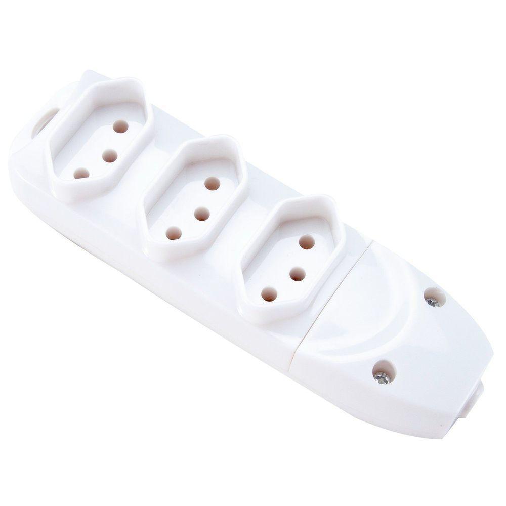 Tomada Múltipla 3 Tomadas 2p+t 10 A 250 V Tramontina Tramontina - 1