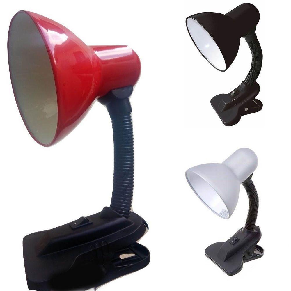 Luminaria De Mesa Presilha Articulavel C/ Garra Vermelho - 1