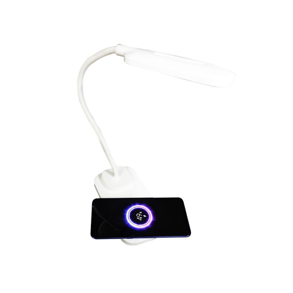 Luminaria De Mesa Led Carregador Induçao Celular Touch - 5
