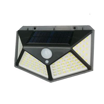 Luminária Energia Solar Parede 100 Led Sensor Presença