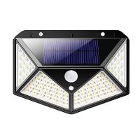 Luminária Energia Solar Parede 100 Led Sensor Presença - 9