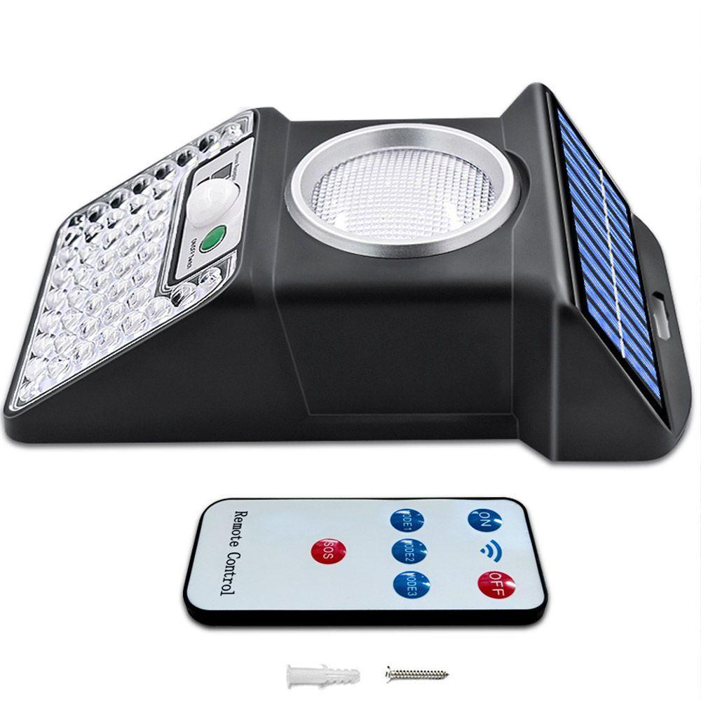 Luminaria Solar Sensor De Proximidade Led Controle Spot 4 - 2