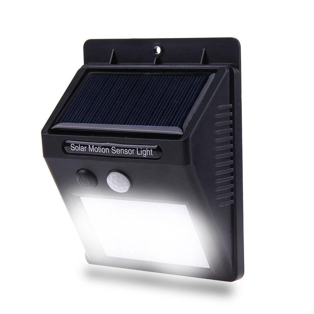 Luminária Externa Luz Parede Led Energia Solar Iluminação Sensor Presença Q-2206 - 3