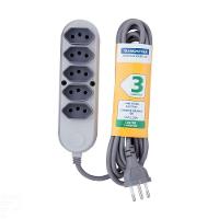 Extensão Múltipla 5 Tomadas 2p+t 10 A 250 V Tramontina 3 M Tramontina - 1