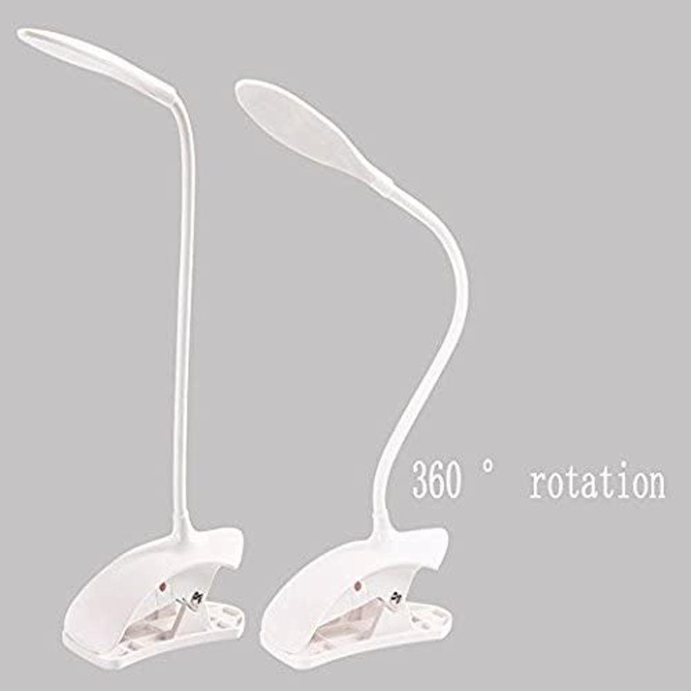 Luminaria De Mesa Led Touch Articulavel Para Escritorio Leitura Com 3 Niveis De Luz Com Clip Garra - 4