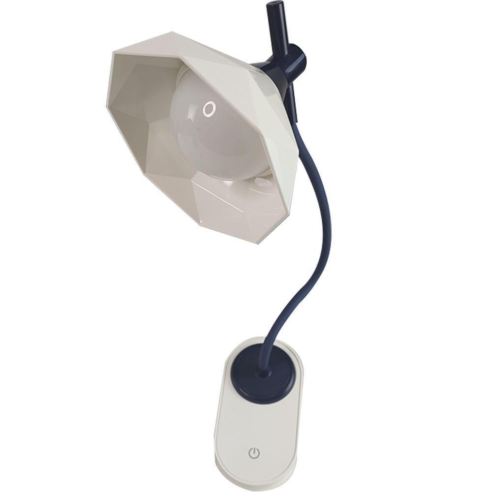 Luminaria De Mesa C/Garra Flexivel Touch Led 3 Cores - 1