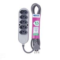 Extensão Múltipla 5 Tomadas 2p+t 10 A 250 V Tramontina 1,5 M Tramontina - 1