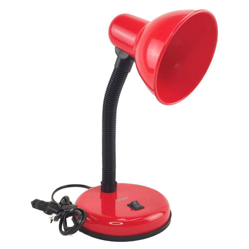 Luminária De Mesa Abajur Flexível Escritório Articulável - 1