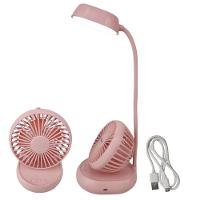 Luminaria Ventilador Led Ajustavel Flexivel 2 Em 1 Abajur - 1