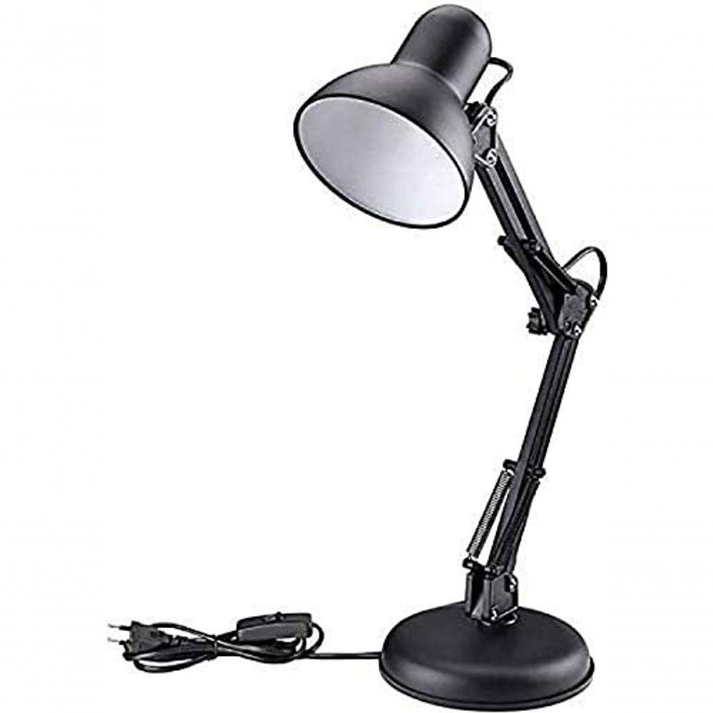 Luminaria Robo Articulada De Mesa Com Base Garra Computador Home Office G Preto - 5