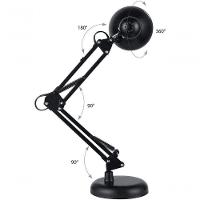 Luminaria Robo Articulada De Mesa Com Base Garra Computador Home Office G Preto - 3