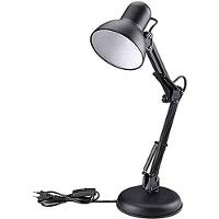 Luminaria Robo Articulada De Mesa Com Base Garra Computador Home Office G Preto - 5