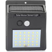 Luminária Solar30 Leds Arandela Com Sensor De Presença Luz Externa De Parede Jardim Q-2206