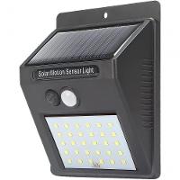 Luminária Solar30 Leds Arandela Com Sensor De Presença Luz Externa De Parede Jardim Q-2206 - 5