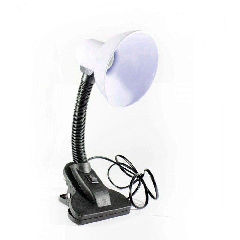 Luminária De Mesa Articulável Garra Presilha Abajur Trabalho - 4