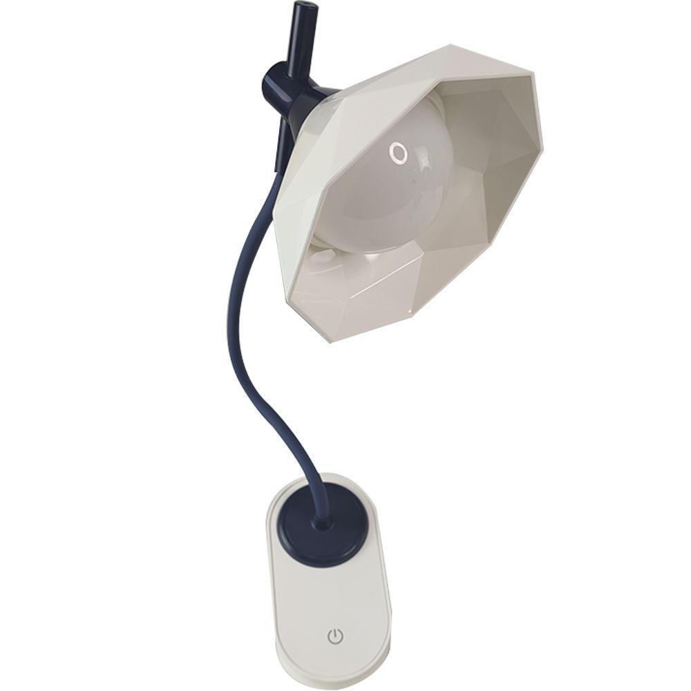 Luminaria De Mesa Com Garra Touch Articulavel Led 3 Cores - 1