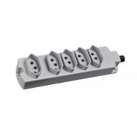 Régua Tomada 5 Postos 2p+t 20a Cinza Claro Margirius - 1