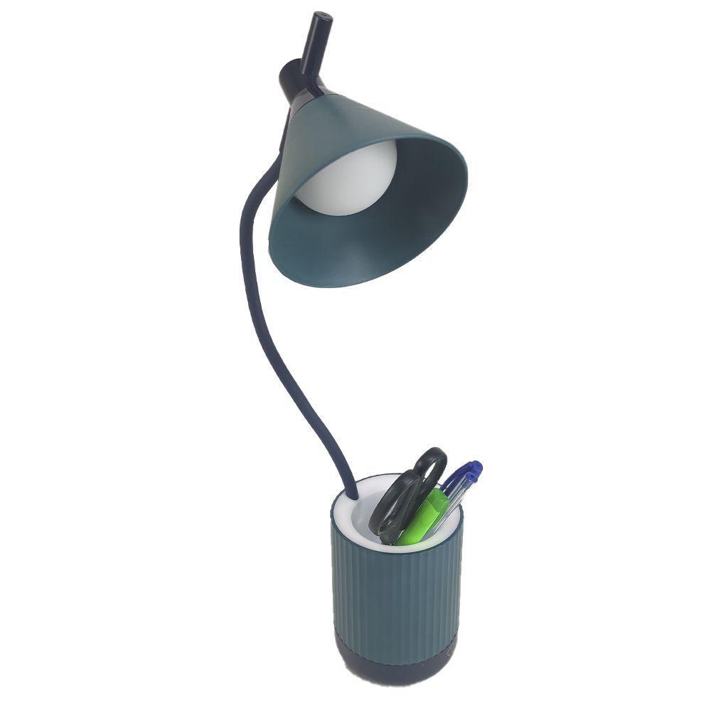 Luminaria De Mesa Porta Objetos Touch Led 3 Cores Flexivel - 1