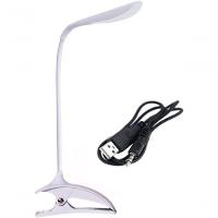 Luminária De Mesa Sem Fio Touch Screen 18 Leds Com Garra - 1