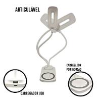 Luminaria De Mesa Led Carregamento Sem Fio 3 Cores - 13