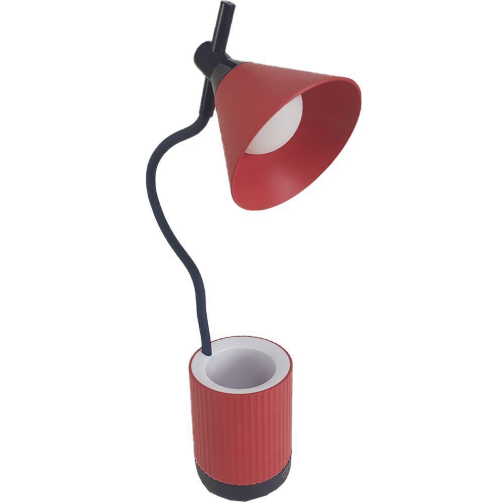 Luminaria De Mesa Porta Objetos Led Articulada 3 Cores - 1