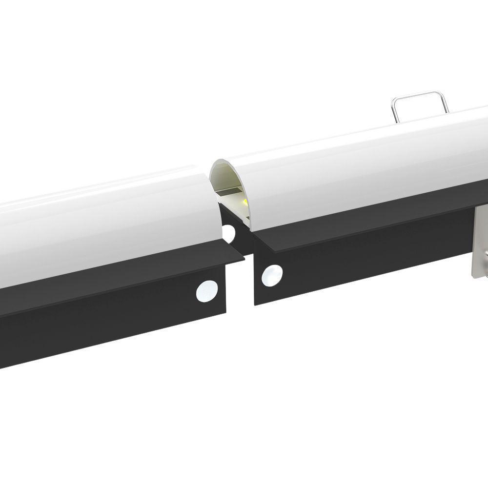 Luminária Led Taschibra Embutir Perfil Convex 56 16w Preta Bivolt 6400k Luz Fria - 2