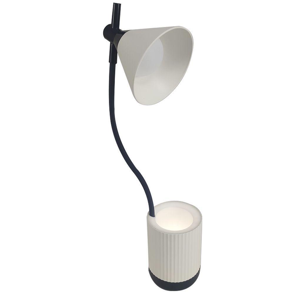 Luminaria de Mesa Led Porta Objetos Articulada 3 Cores - 1