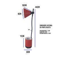 Luminaria De Mesa Articulada Led Porta Objetos Abajur 3 Cor - 6