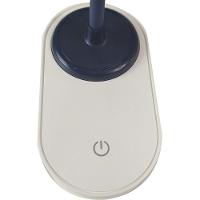 Luminaria De Mesa Com Garra Articulavel Diamante Led 3 Cores