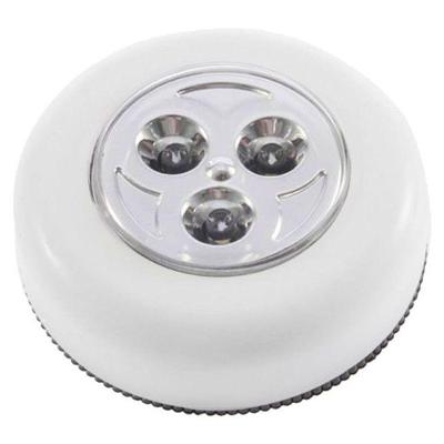 Luminária Button Com 3 Led'S 3 Pilhas Aaa Produto Preto