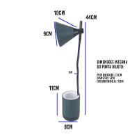 Luminaria De Mesa Led Porta Objetos Articulada Abajur 3 Cor - 5